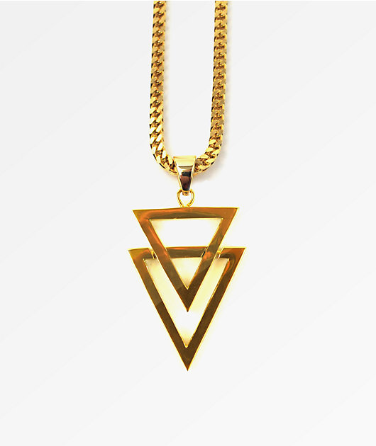 The Gold Gods Dual Arrow 22" Necklace Zumiez